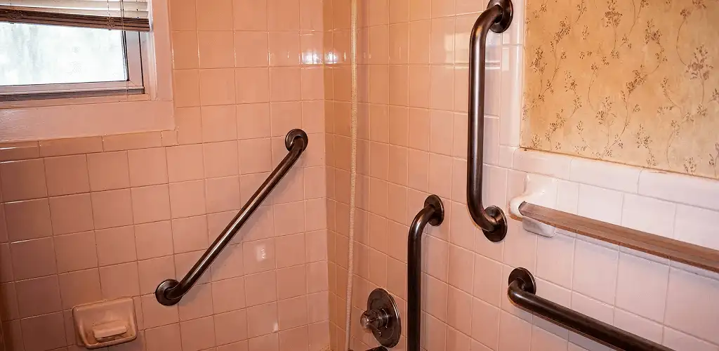 Shower grab bar installation for bathroom safety and accessibility in Cedar Rapids, IA