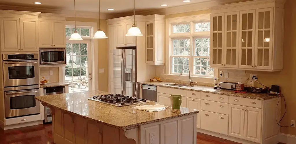 Custom cabinet door installation and kitchen upgrade in Cedar Rapids, IA