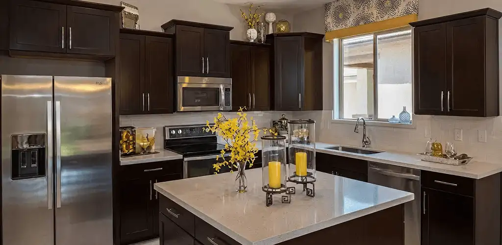 Cabinet painting results with freshly painted kitchen cabinets in Cedar Rapids, IA