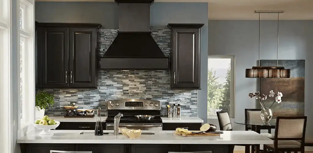 Kitchen cabinet painting and refinishing in a modern kitchen in Cedar Rapids, IA